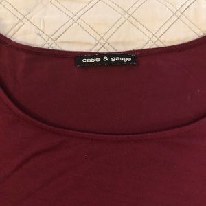 Great color!! Cable and Gauge Light weight top.